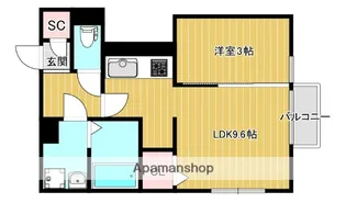 フィデル大住【105号室】の間取り