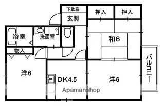 メゾン・ド・ソレイユ【2階】の間取り