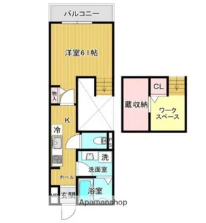 BELLE LEAD田辺北里(ミサワホーム)【202号室】の間取り