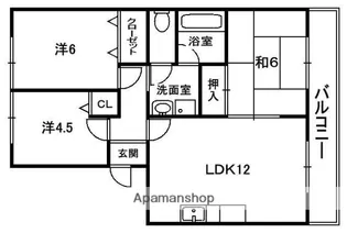 グリーンハイツ梅美台【2階】の間取り