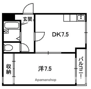 シャトー・ドゥ・クリヨン【1階】の間取り