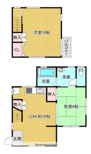 京都府京田辺市薪小欠【一戸建】の間取り