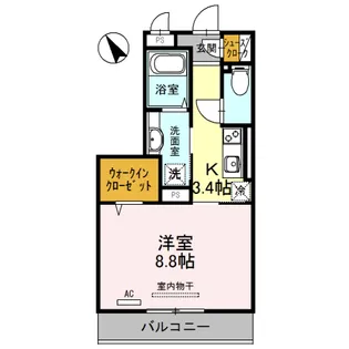 テレザート光台【2階】の間取り
