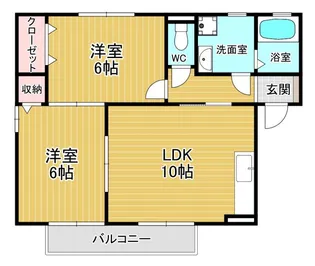 セジュール・リンデン【2階】の間取り