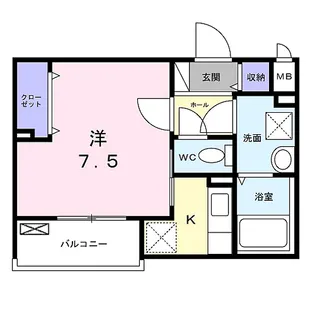 サンレーベ東垣外【2階】の間取り