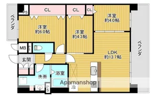 ケイサンユニティ【503号室】の間取り