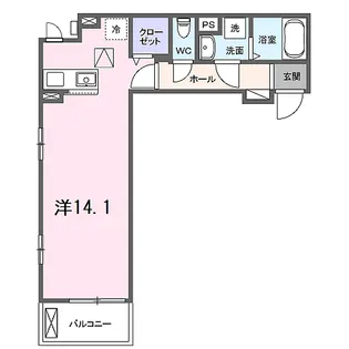 ガーデン・アイリス【1階】の間取り
