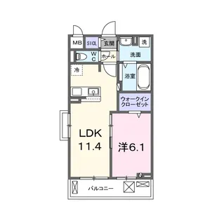グランウエスト・J【3階】の間取り