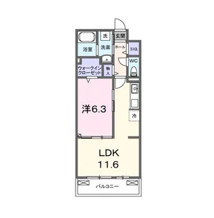 グランウエスト・J【2階】の間取り