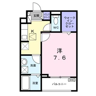 カルム 新久【1階】の間取り