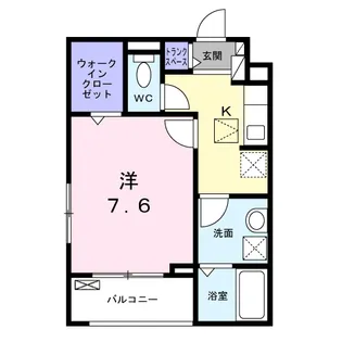 カルム 新久【1階】の間取り