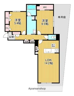 グランドルフ【103号室】の間取り