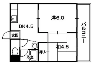 ゴールデンロートス木津【3階】の間取り