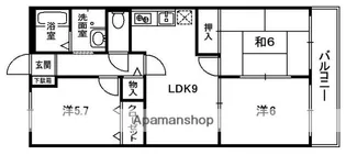 アトリオマンション【303号室】の間取り
