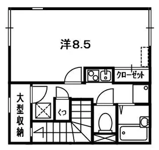 レオネクストブロッサム【201号室】の間取り