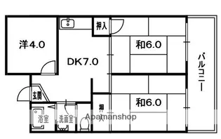 ラフォーレKEGO【2階】の間取り