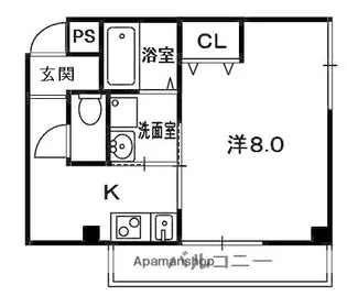 大地田代ビル【305号室】の間取り