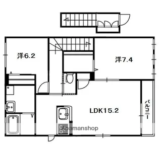 GRADITO相楽 A棟【203号室】の間取り