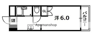 ダイバーシティ同志社【510号室】の間取り