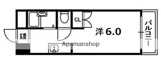 ダイバーシティ同志社【502号室】の間取り