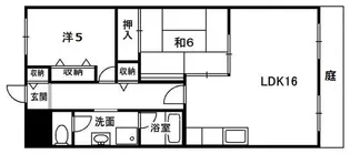 グレース山城【1階】の間取り