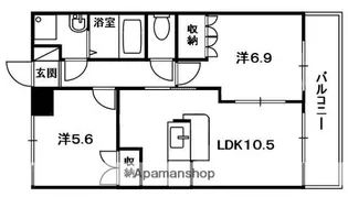 マカナ・ヌイ梅美台【2階】の間取り