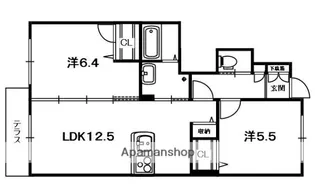 エクラージュ【1階】の間取り