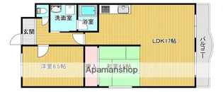 コートフラッツタナベ1号棟【305号室】の間取り