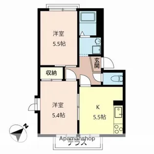 リベールコート【1階】の間取り