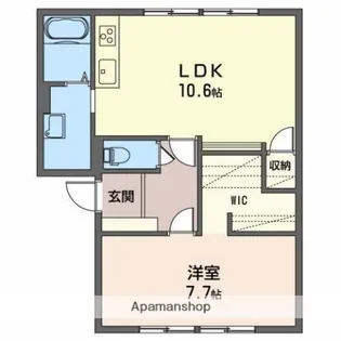 レーベンハイム【1階】の間取り