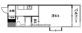ジョイフル三山木【1階】の間取り