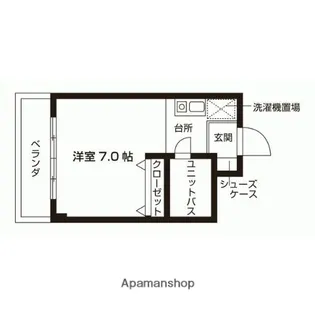 ジュネスヴィラ【106号室】の間取り