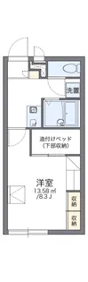 レオパレスフローレス州見台【107号室】の間取り
