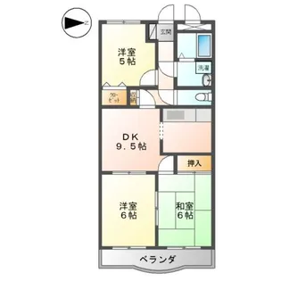 シャトーエスポワール【105号室】の間取り