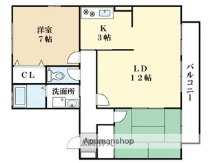 ジュネス・ドヌール【106号室】の間取り