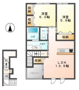 グランコート柚ノ木【202号室】の間取り