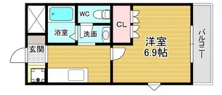 メゾンリュミエール【202号室】の間取り