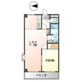 グリーンヒル【201号室】の間取り