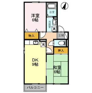 グリーンパーク ニレの木【205号室】の間取り