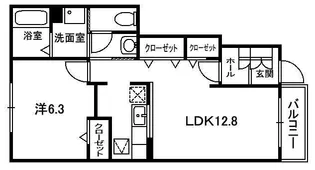 カルム プロムナード【1階】の間取り