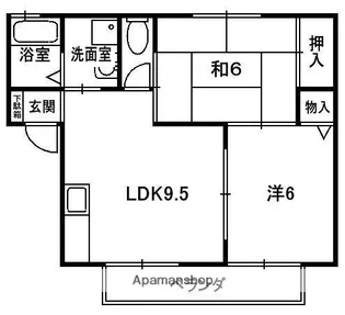 グレース前畑【201号室】の間取り