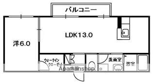 ベルタC棟【102号室】の間取り
