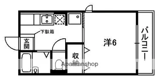 フロイデ田辺B【1階】の間取り