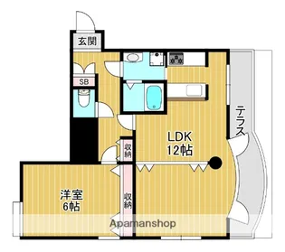 ノースヒルズ【3階】の間取り