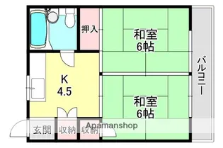 水度マンション【4階】の間取り