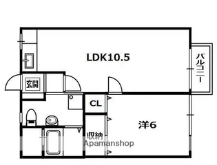 京都府宇治市広野町新成田【アパート】の間取り