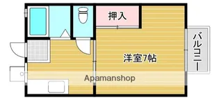 1DKの間取り画像