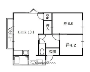 フジテラス【2階】の間取り