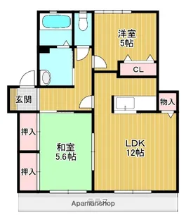 アリス光陽B棟【1階】の間取り