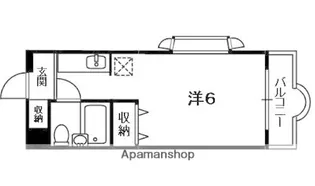 ACADEMIAKITAGEN【106号室】の間取り